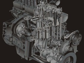 Cutaway Engine
