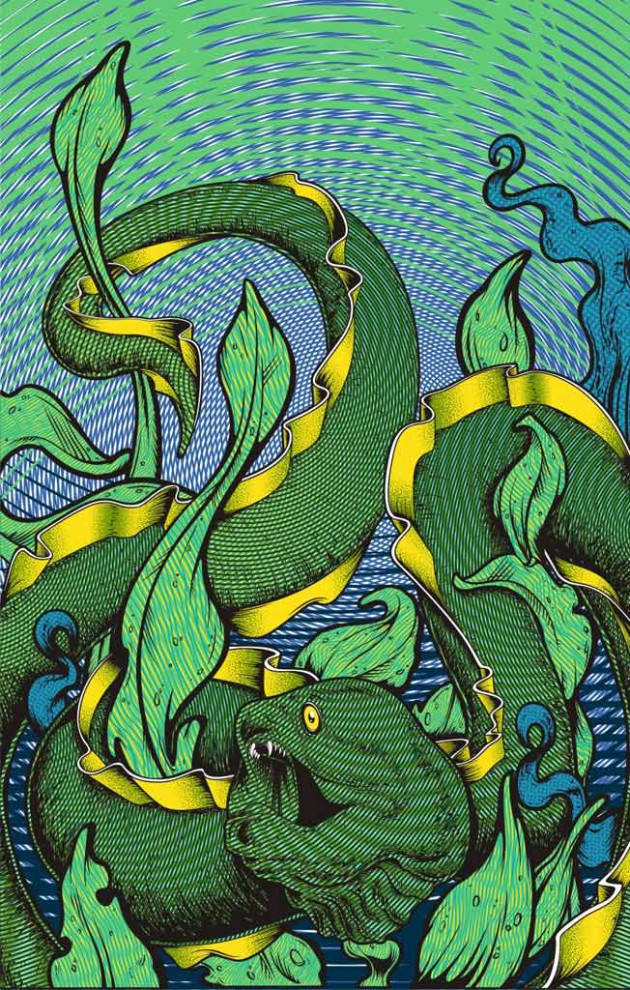 Moire Eel - Vector