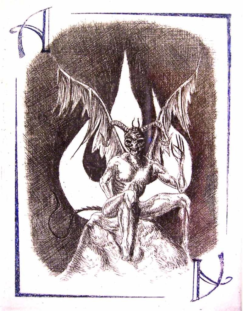 Spades - A - Lucifer on His Throne