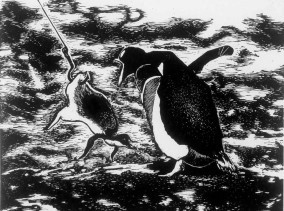 God Fishing For Penguins