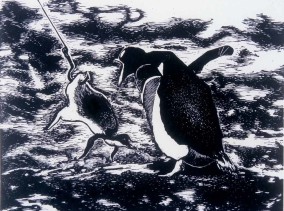 God Fishing For Penguins