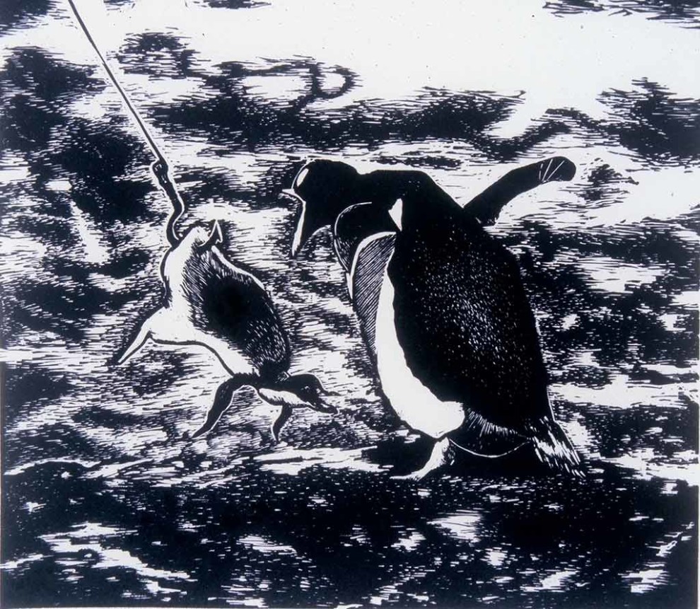 God Fishing For Penguins