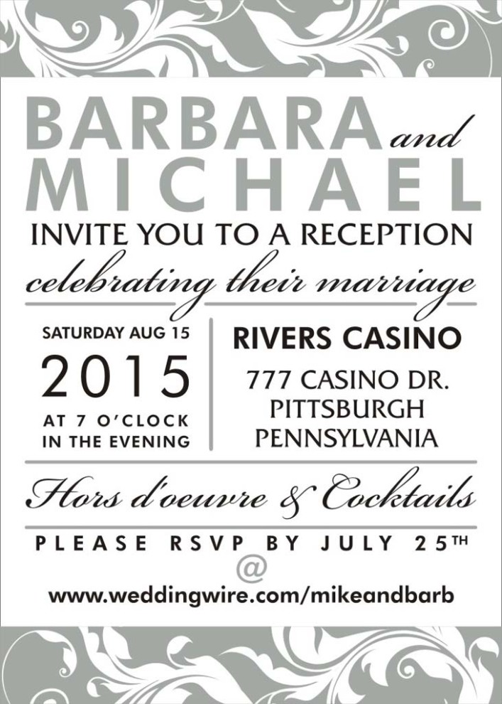 Wedding Invitation - Back