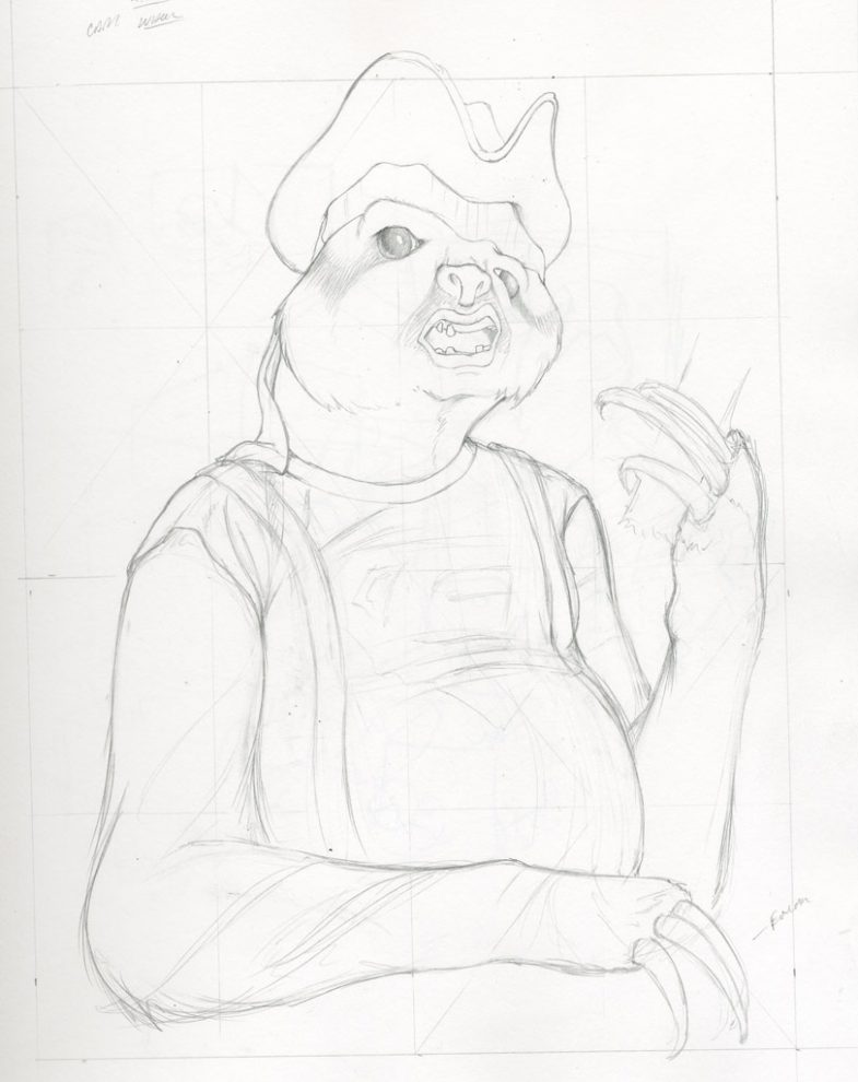 Sloth - Goonies - Initial Sketch