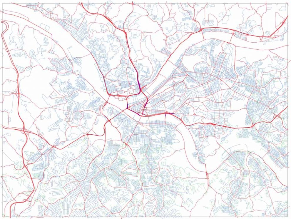 Pittsburgh Map - Progress Shot