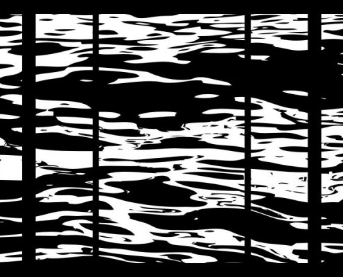 Undulation - Wood Block Print