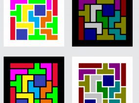 Tetris - 8-Color Silkscreen Print