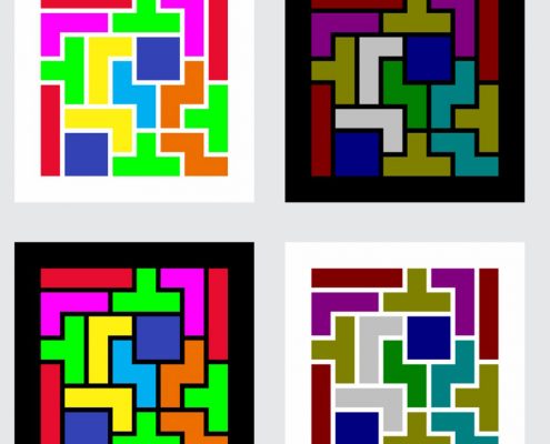Tetris - 8-Color Silkscreen Print