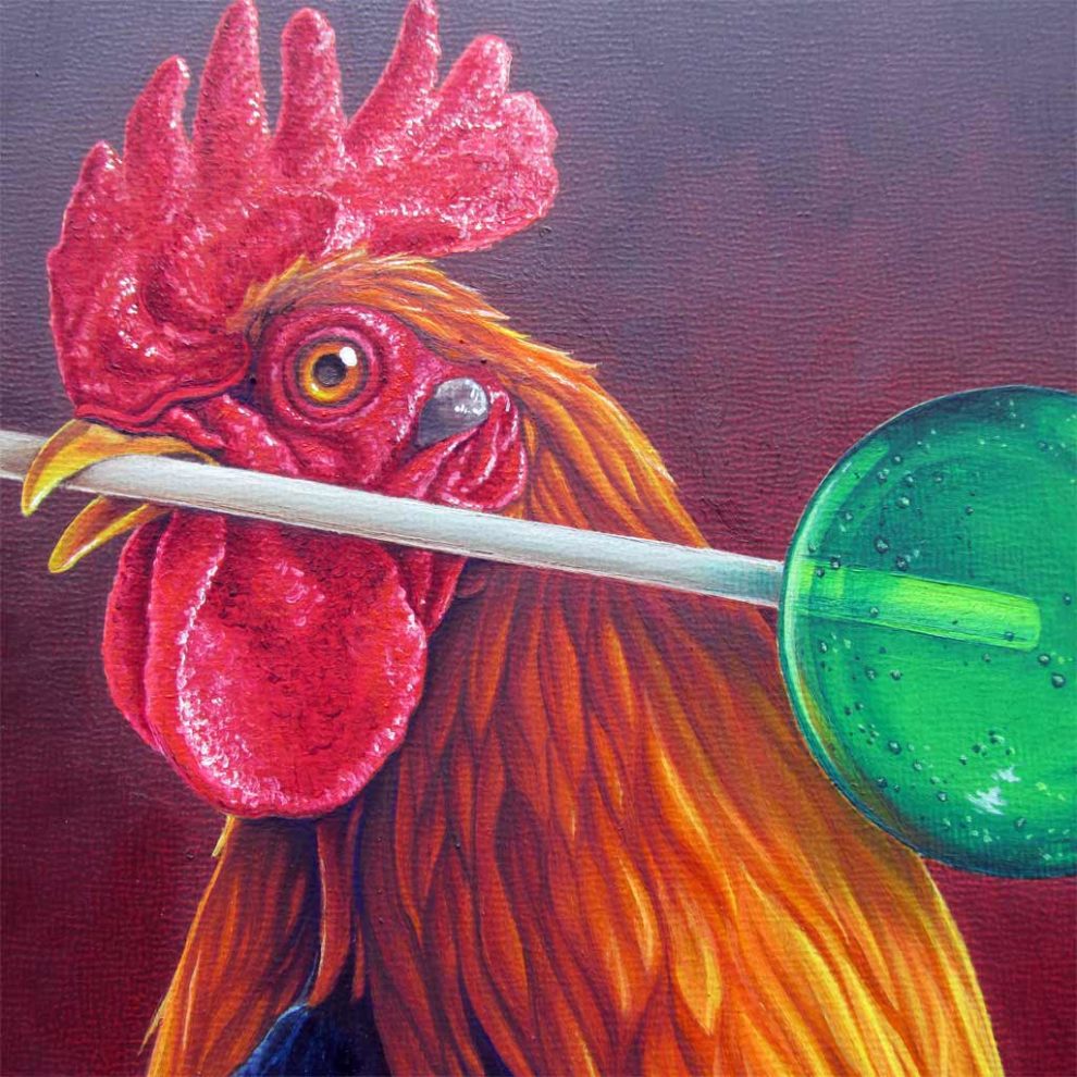 Rooster Lollipop - Detail 1