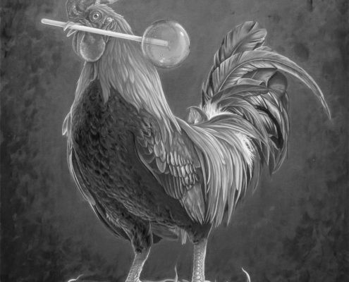 Rooster Lollipop