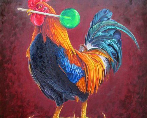 Rooster Lollipop