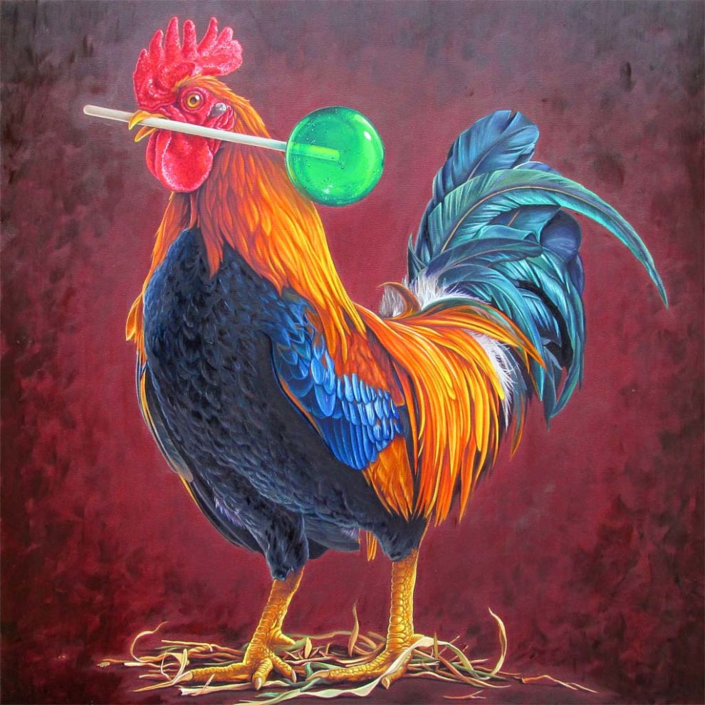 Rooster Lollipop